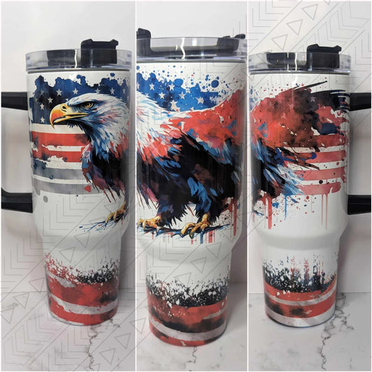 Patriotic Eagle 40oz