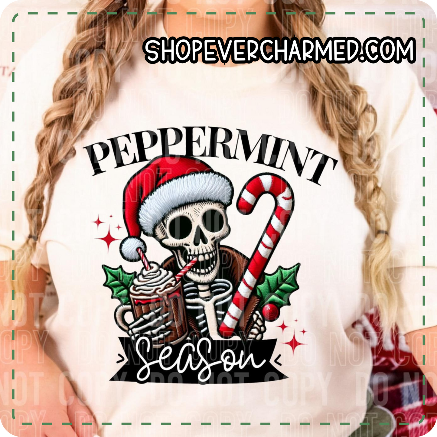 Peppermint Season Skeleton