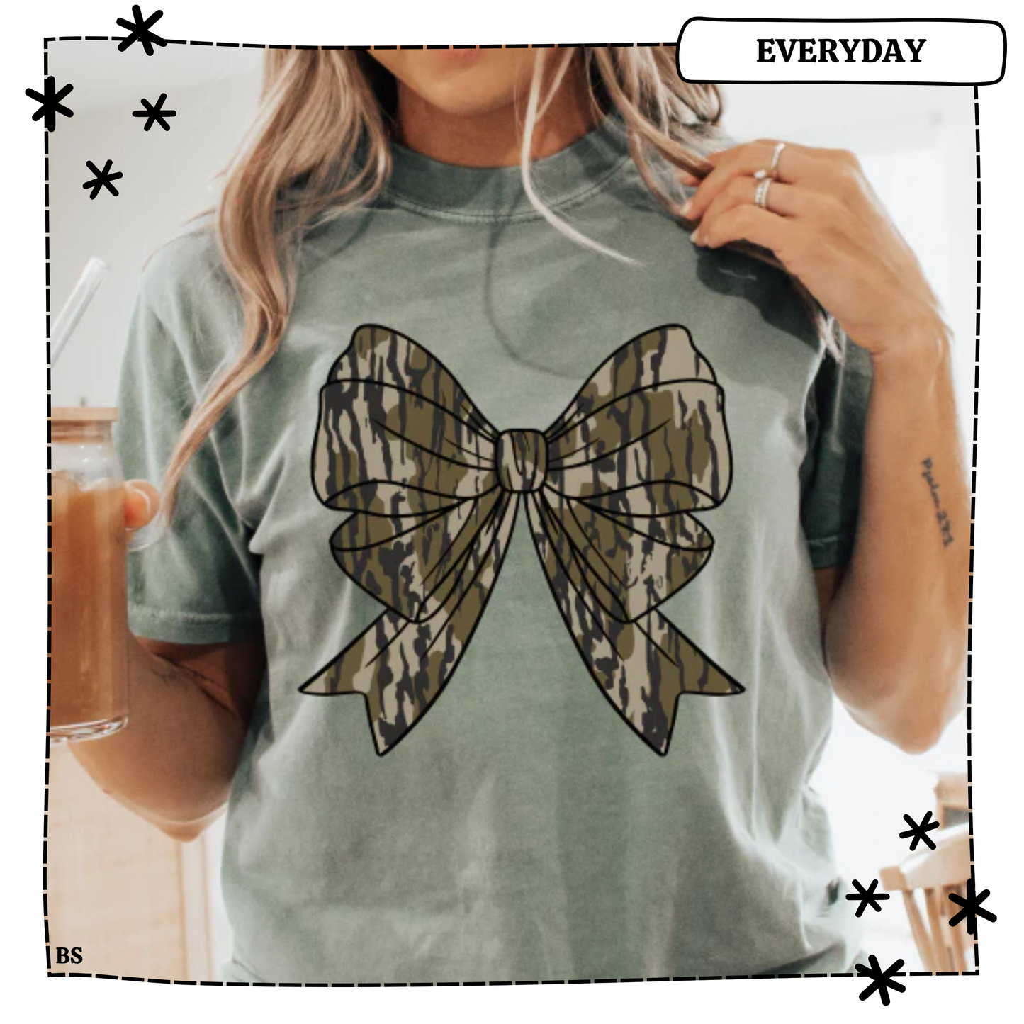 Camo Bow Coquette Bow