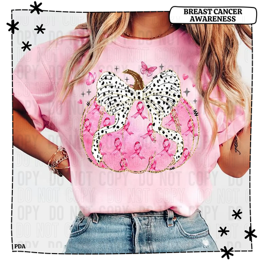 Coquette Pink Pumpkin Breast Cancer