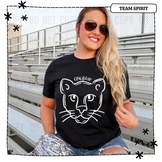 Cougars Doodle Mascot