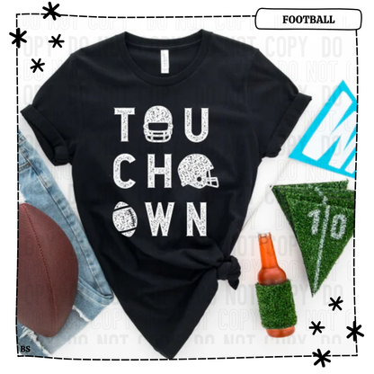 Distressed Touchdown Stacked