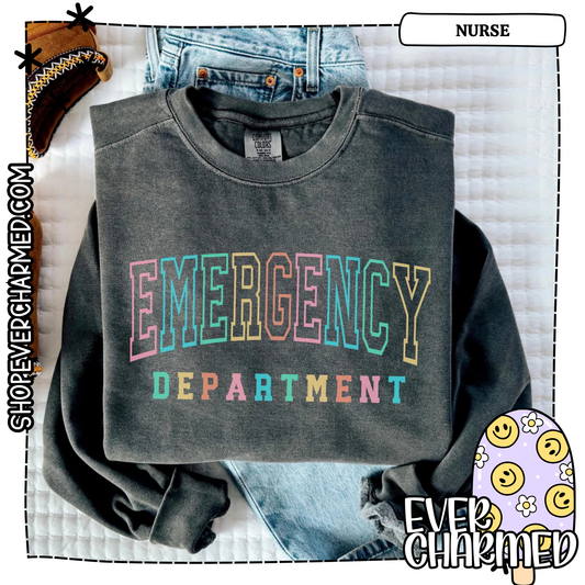 Emergency Department Colorful Block