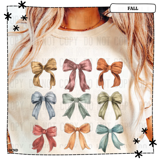 Fall Bow Ribbons
