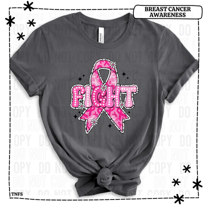 Fight Breast Cancer Ribbon
