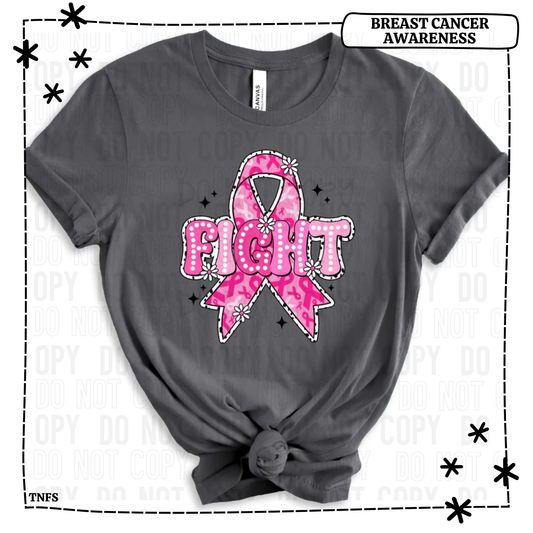 Fight Breast Cancer Ribbon