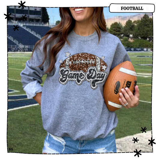 Game Day Sequin Football