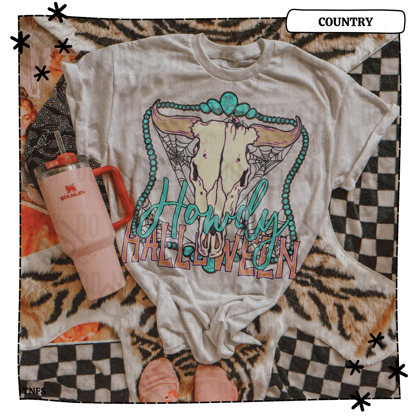 Howdy Halloween Skull