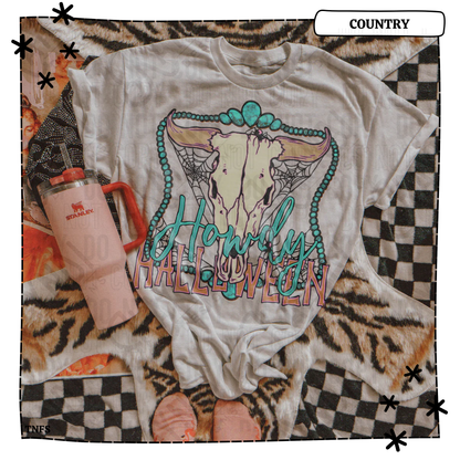 Howdy Halloween Skull