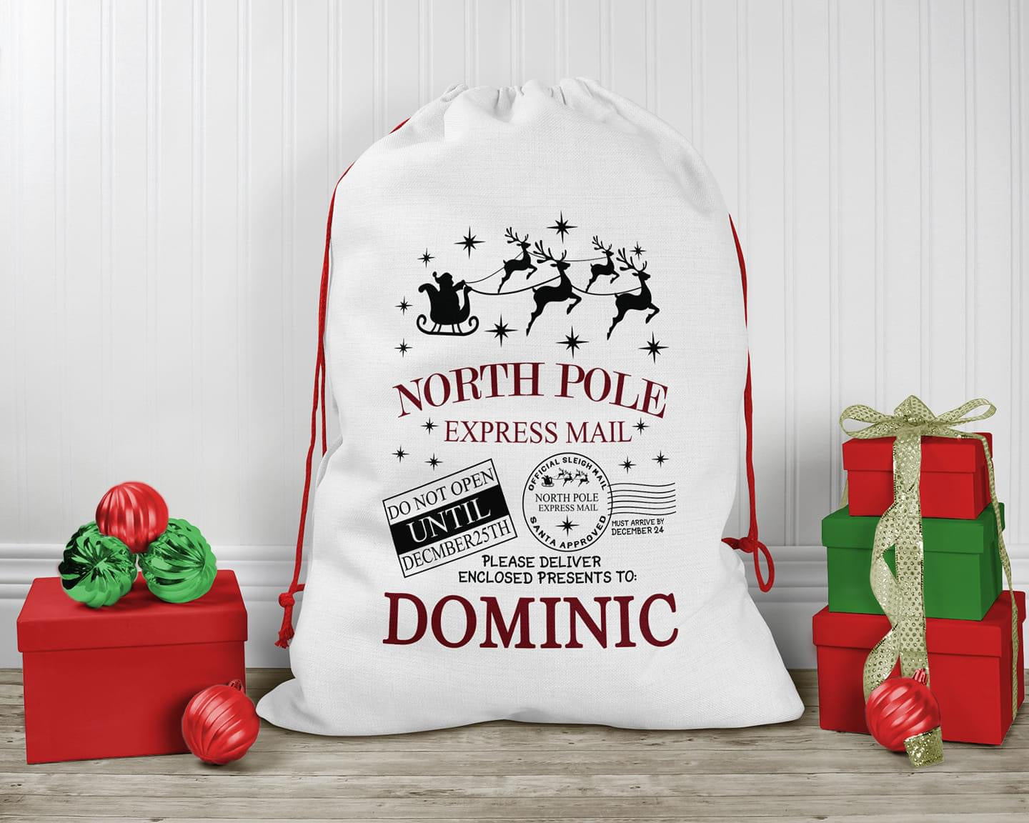 North Pole Santa Sack