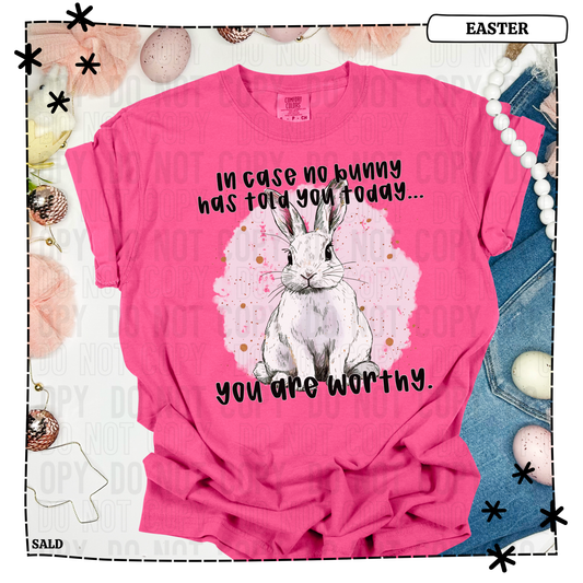 In case no bunny has told you today