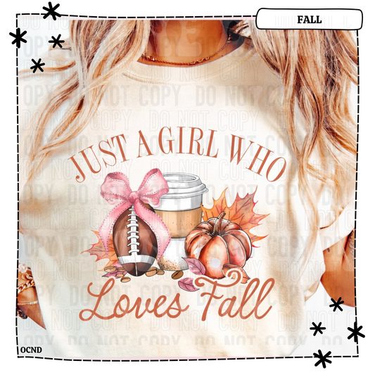 Just a Girl Who Loves Fall Football