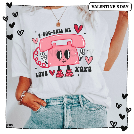 Retro Valentine 1-800-call Me