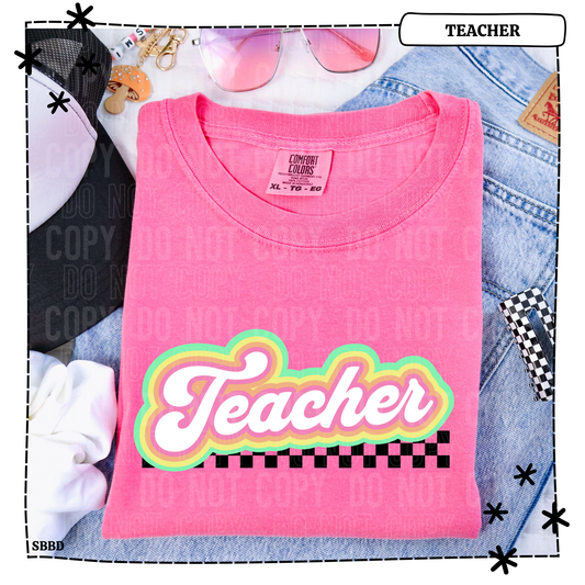 Teacher Bubble Retro
