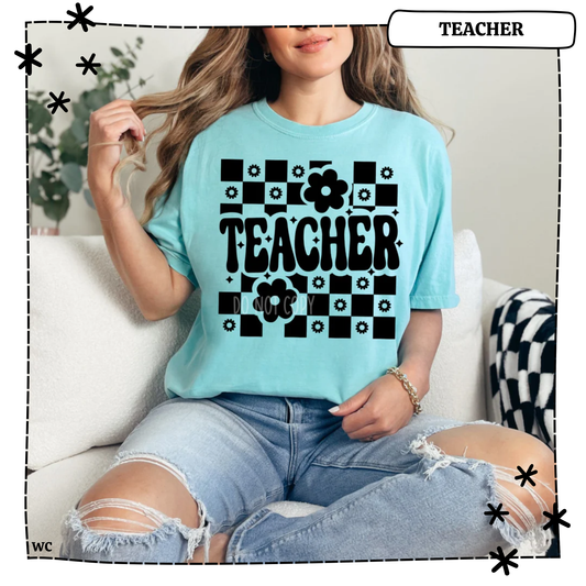 Teacher Checkered