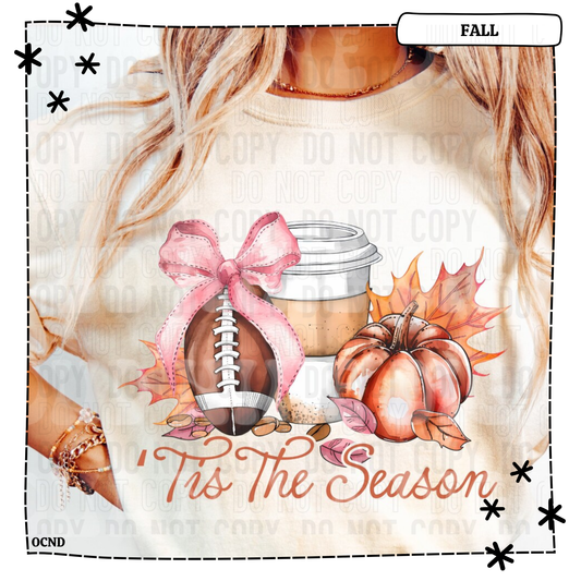 Tis The Season Fall & Football Bow