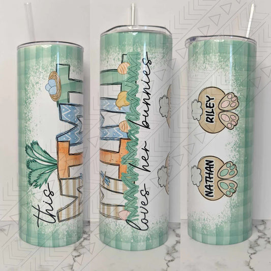 Mama Bunny (CUSTOMIZABLE NAME) Tumbler